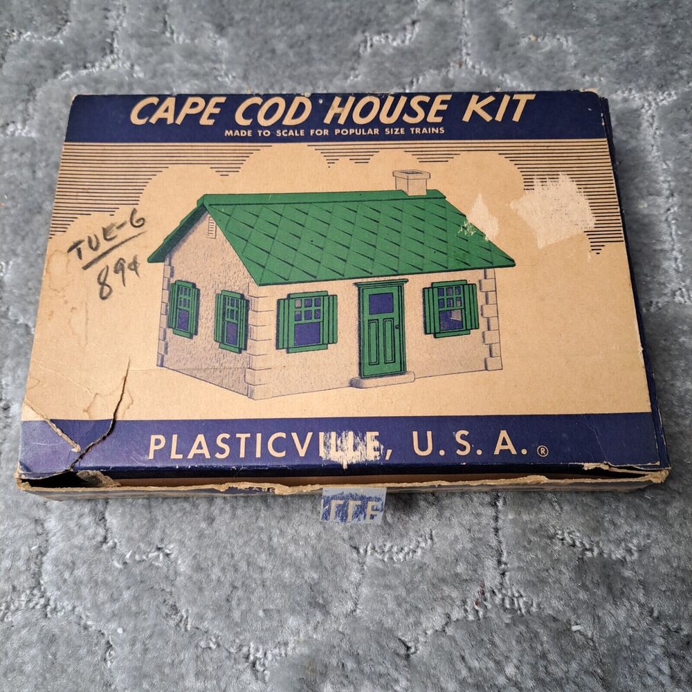 Vtg Plasticville Cape Cod House Kit USA HP-9 TRAIN ACCESSORY Hobby Collector HTF - Picture 16 of 16